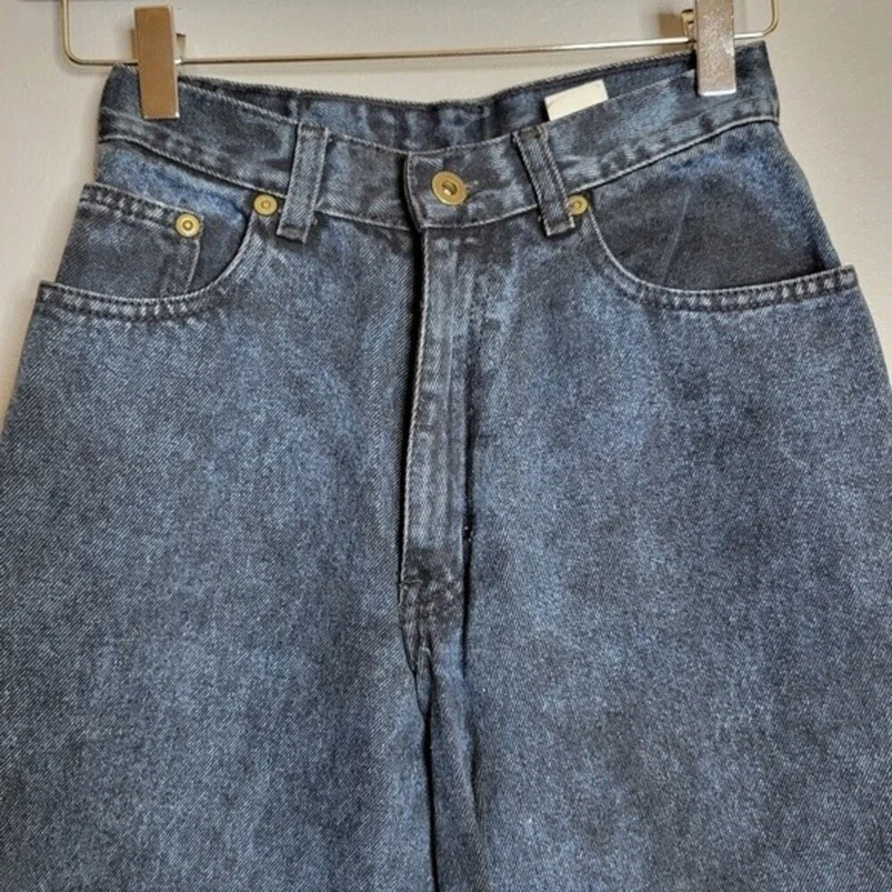 Vintage Paris Sport High Rise Jeans 00 Blue Acid‎ Wash90s Tapered Leg